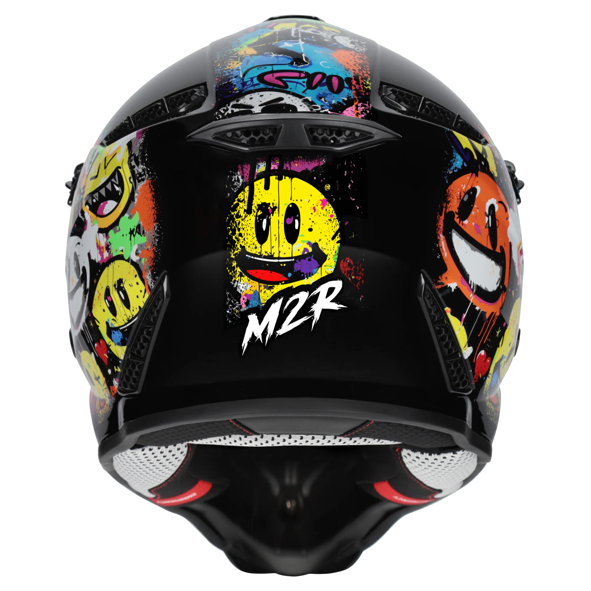 M2R X2.1 Youth Helmet - Emoji PC-10 - Image 3