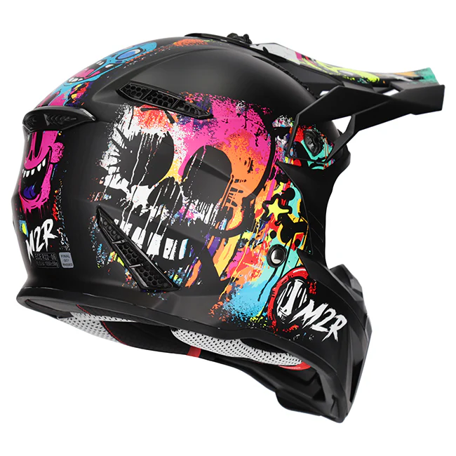 M2R X2.1 Youth Helmet - Graffiti PC-1 - Image 5