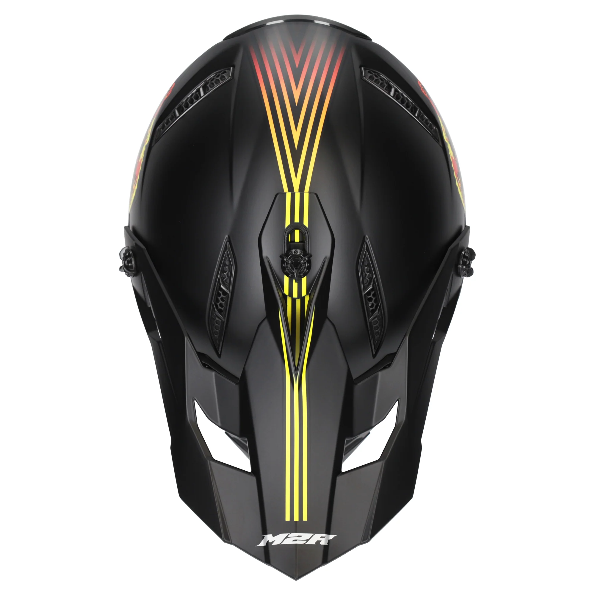 M2R X2.1 Youth Helmet T-Rex PC-1F - Red - Image 3