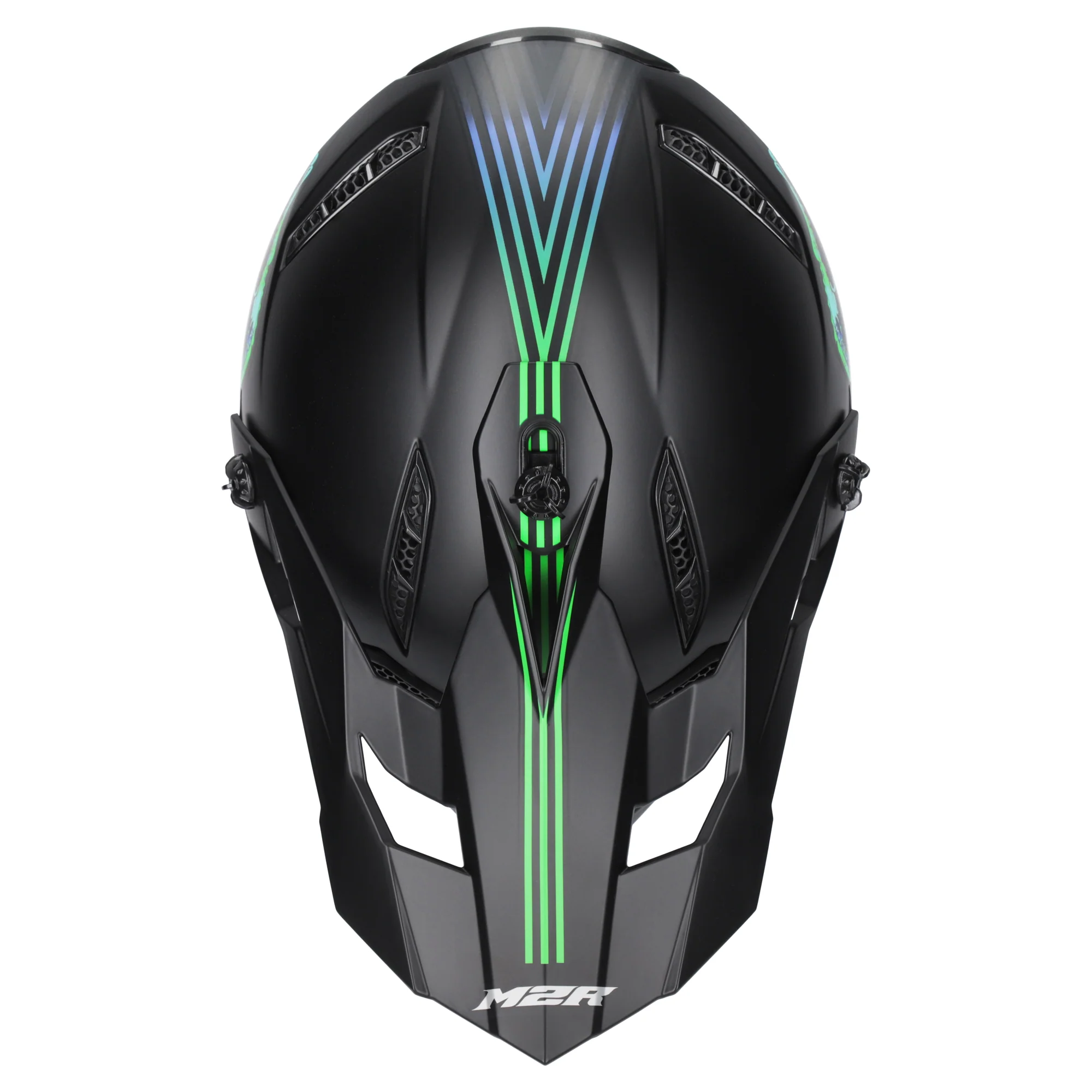 M2R X2.1 Youth Helmet T-Rex PC-2F - Blue - Image 3