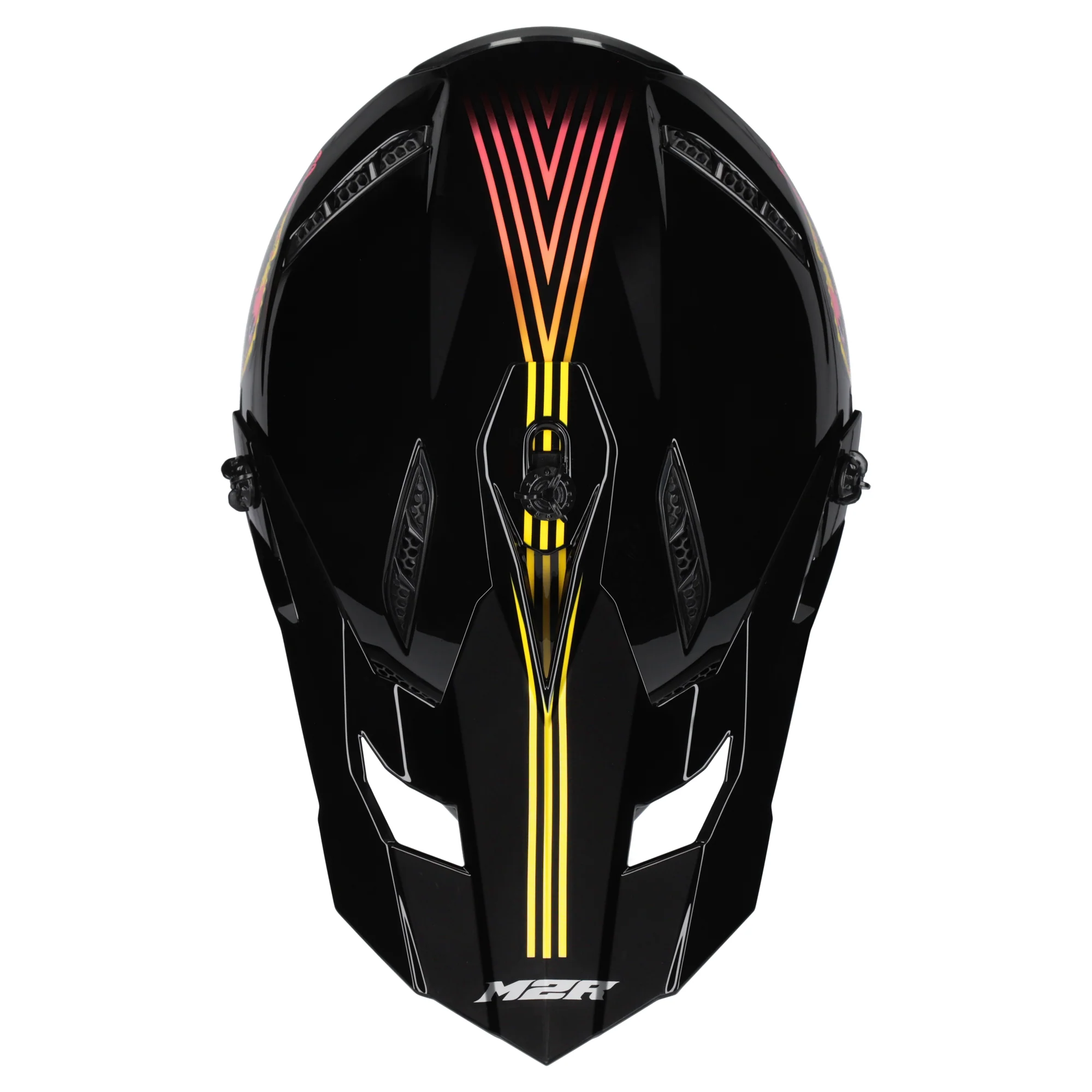 M2R X2.1 Youth Helmet T-Rex PC-7 - Purple - Image 3