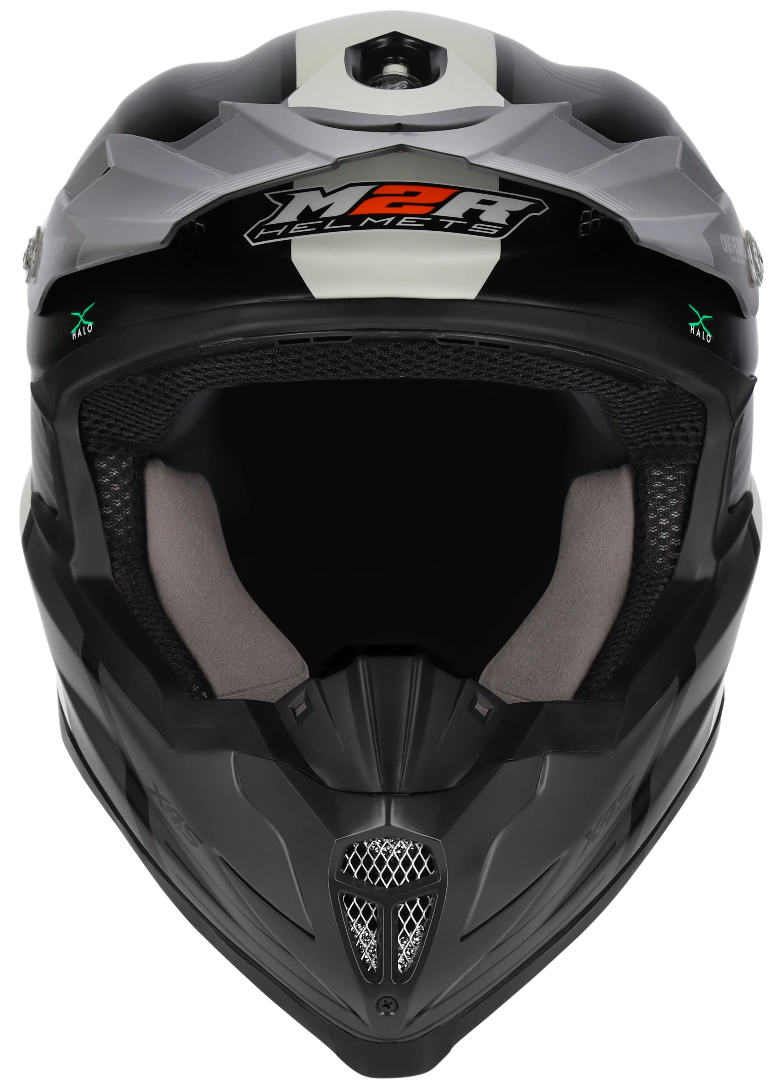 M2R X4.5 Spectrum PC-5F Helmet - Black / Grey - Image 3