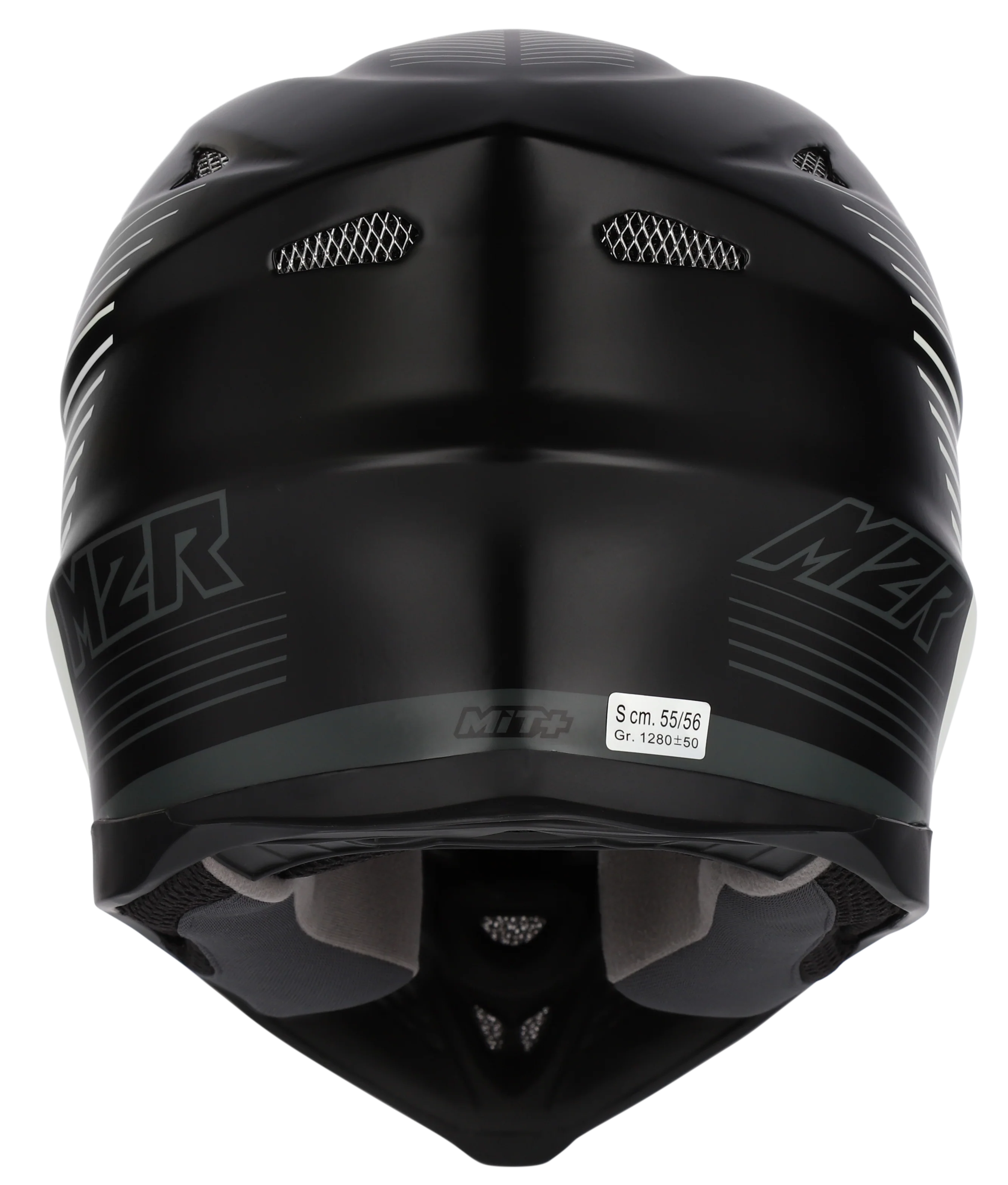 M2R X4.5 Spectrum PC-5F Helmet - Black / Grey - Image 4