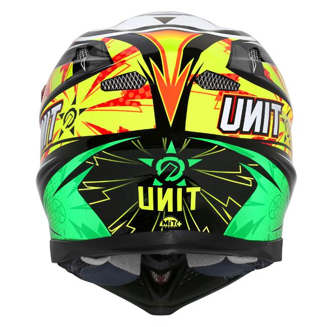 M2R X4.5 Unit EVO PC-1 Helmet - Red / Orange / Green - Image 3