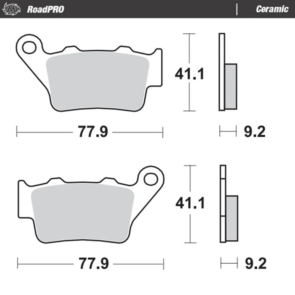 Moto-Master Ceramic Rear Brake Pads