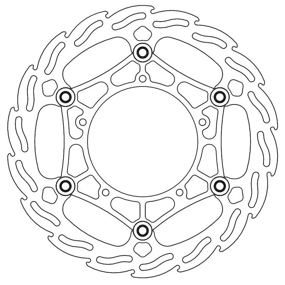 Moto-Master Front Steel Flame Floating Disc - 260mm