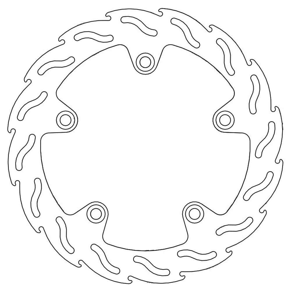 Moto-Master Streetbike Rear Flame Fixed Disc