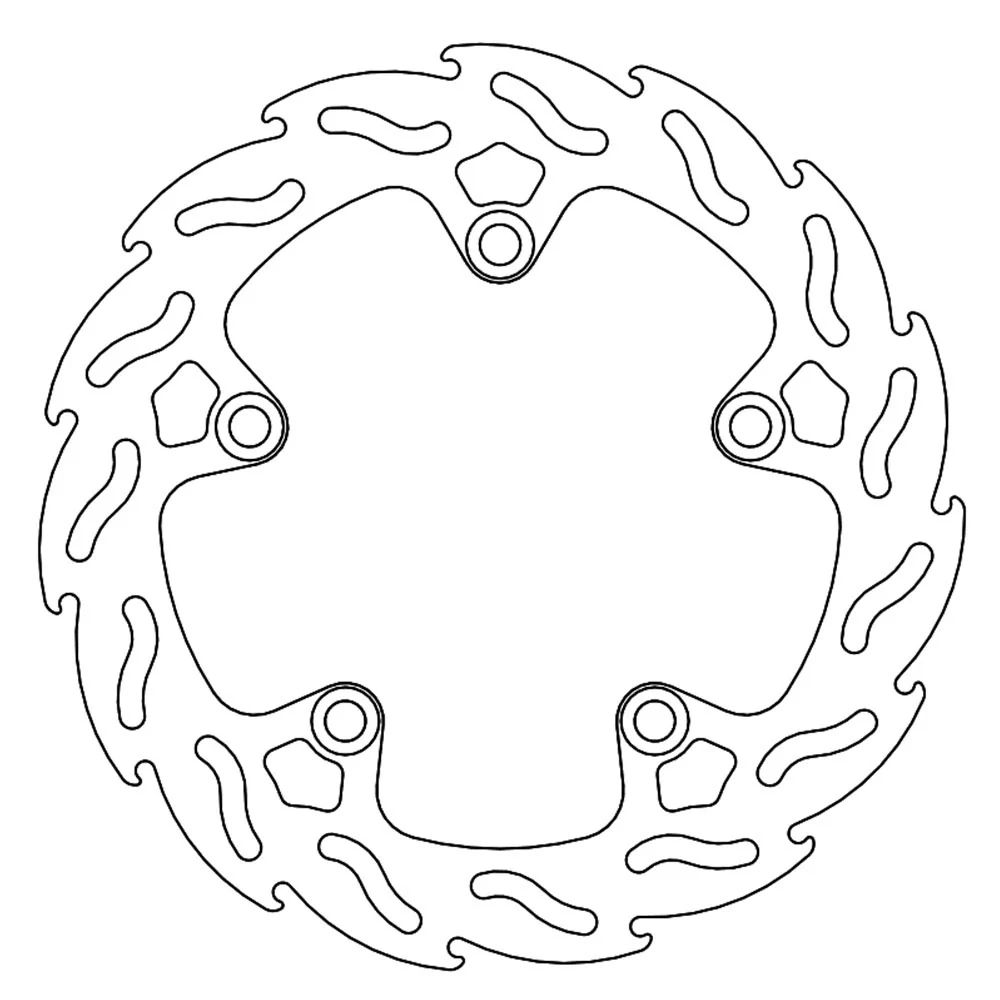 Moto-Master Streetbike Rear Flame Fixed Disc