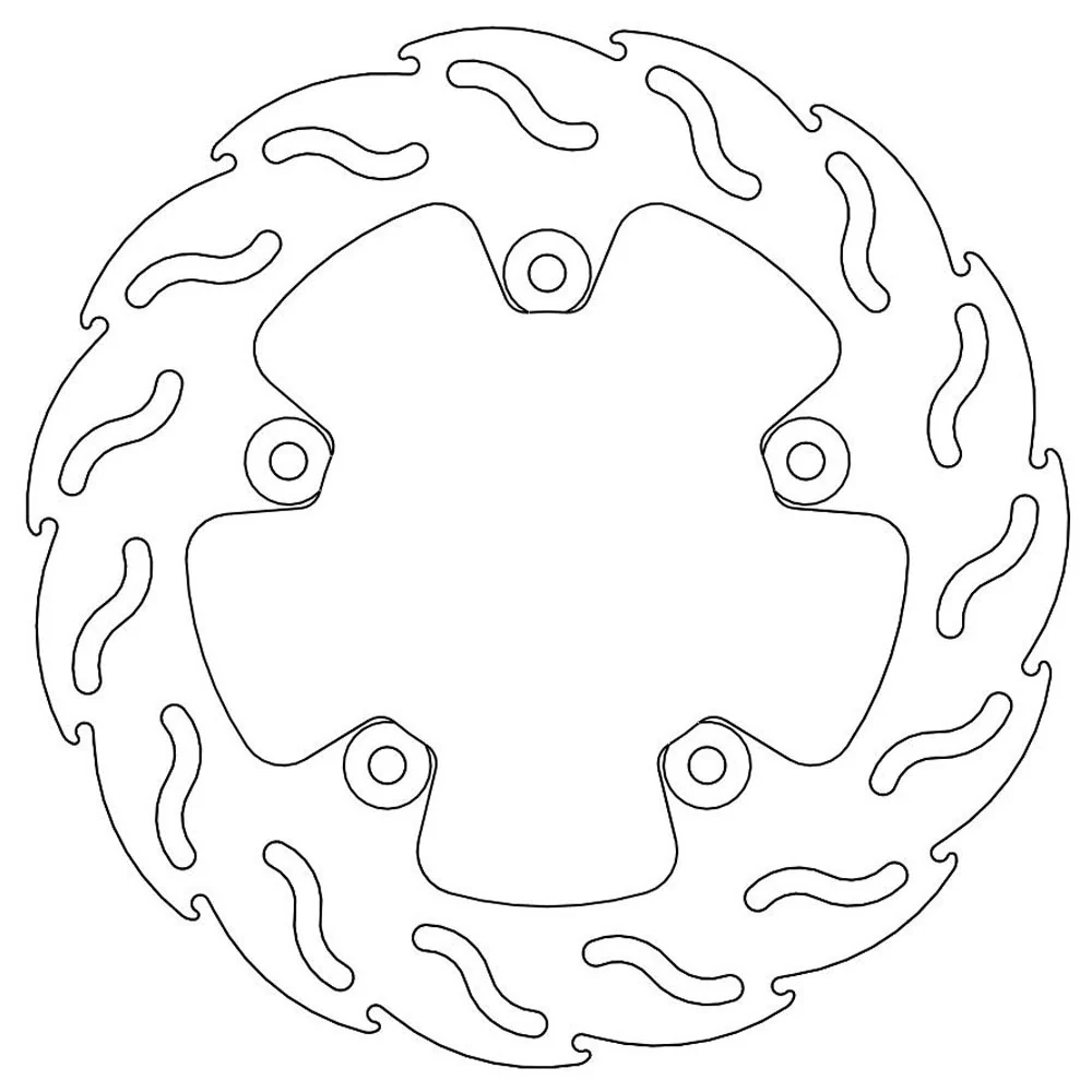 Moto-Master Streetbike Rear Flame Fixed Disc