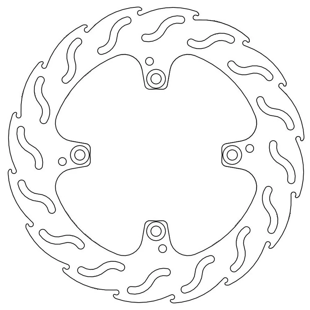 Moto-Master Streetbike Rear Flame Fixed Disc