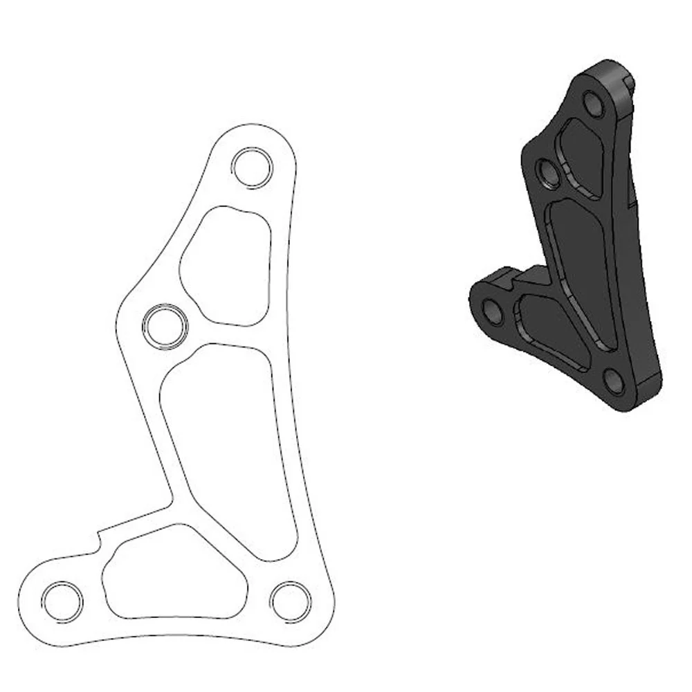 Moto-Master Front Caliper Bracket - 260mm