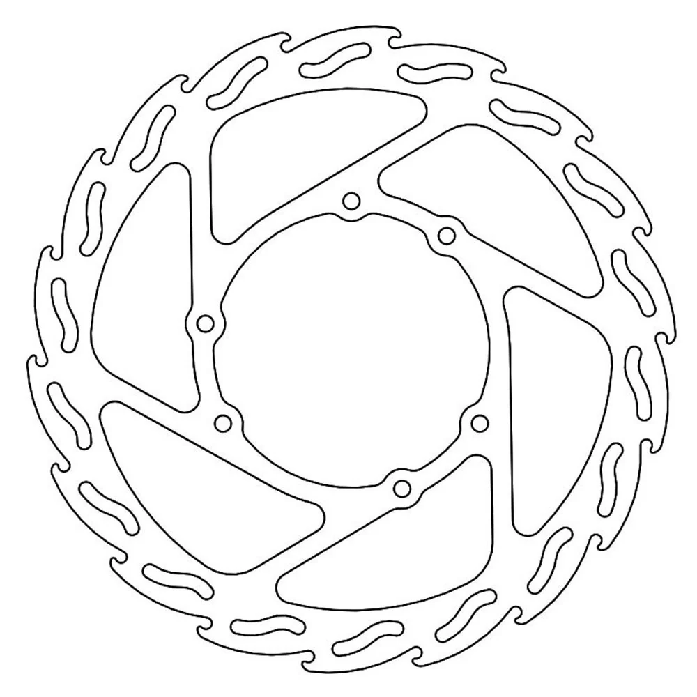 Moto-Master Streetbike Left Front Flame Fixed Disc