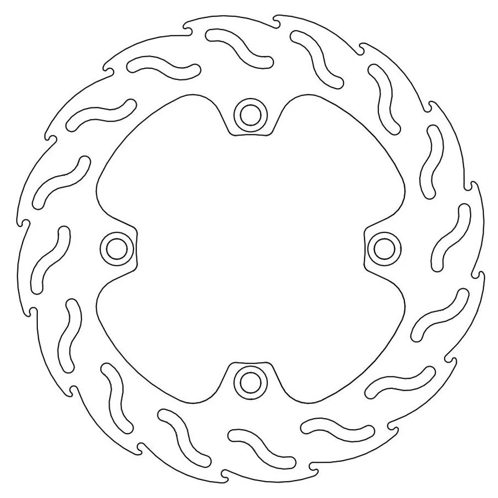 Moto-Master Streetbike Rear Flame Fixed Disc