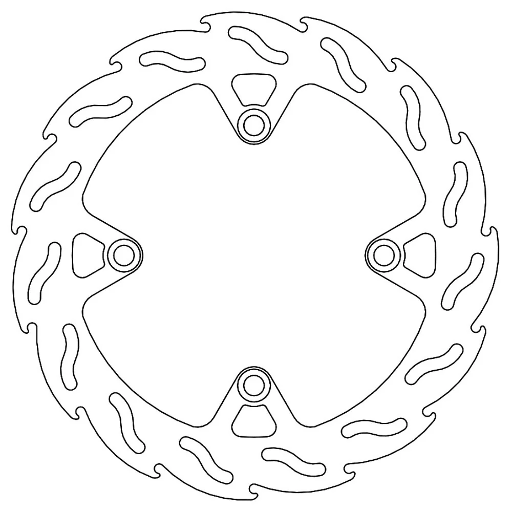 Moto-Master Streetbike Rear Flame Fixed Disc