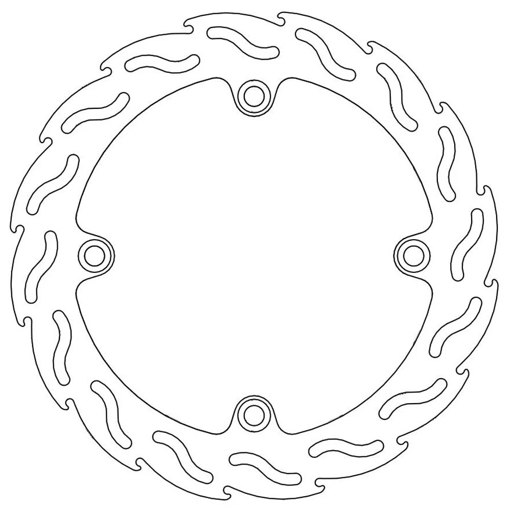 Moto-Master Streetbike Rear Flame Fixed Disc