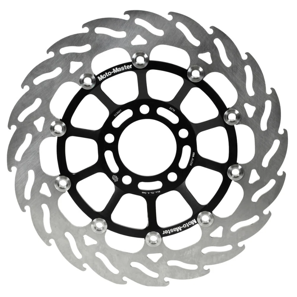 Moto-Master Streetbike Right Front Flame Fixed Disc