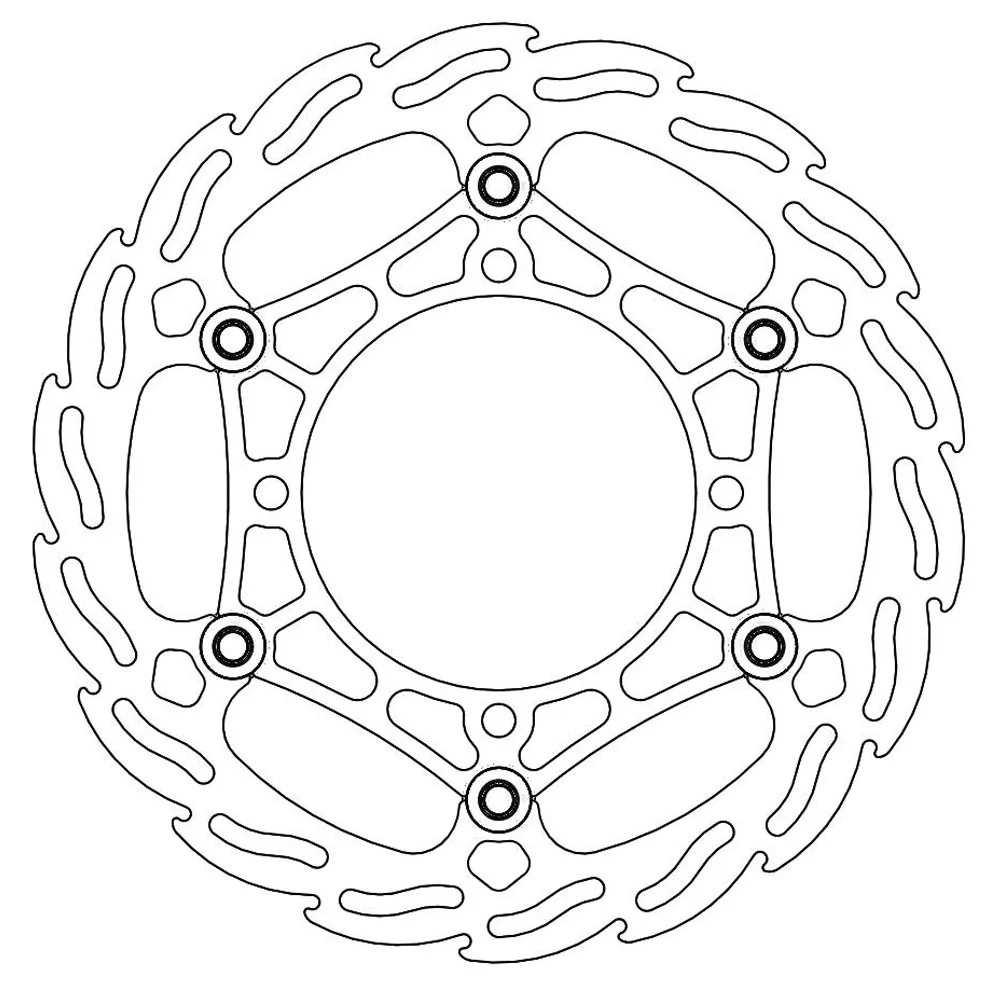 Moto-Master Front Steel Flame Floating Disc - 260mm