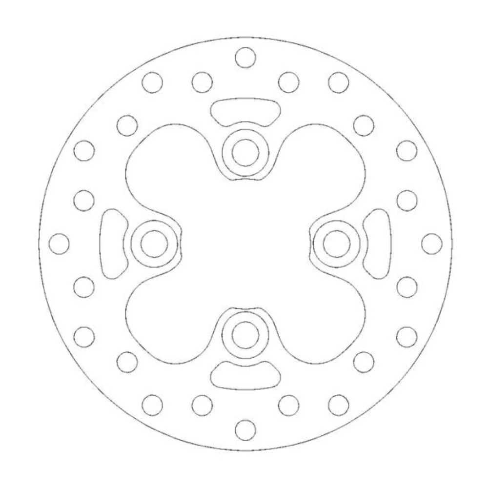 Moto-Master Left Front Round Series Disc