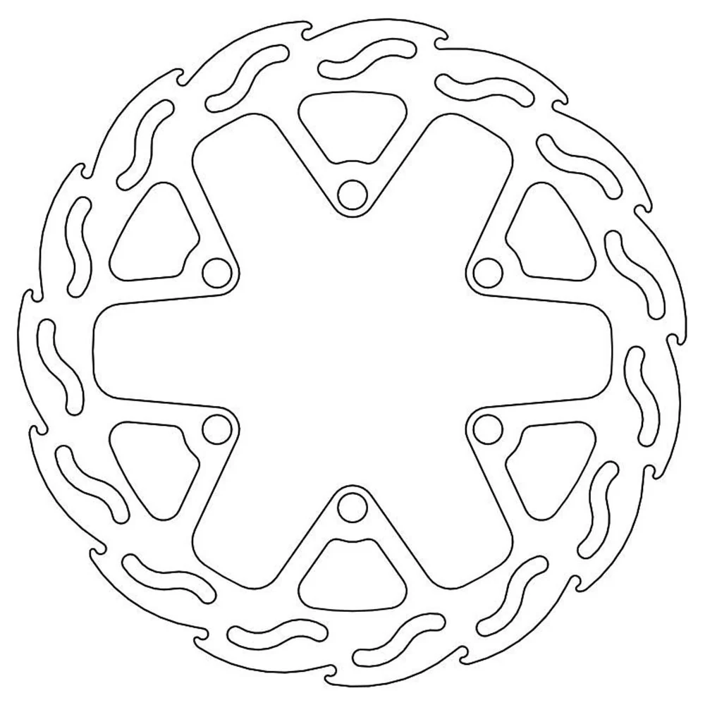 Moto-Master Streetbike Left Front Flame Fixed Disc