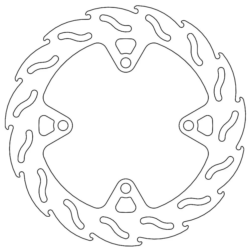 Moto-Master Streetbike Rear Flame Fixed Disc
