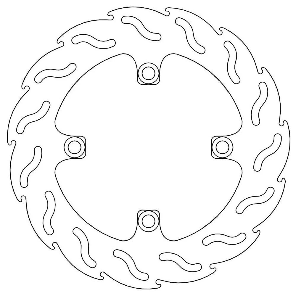 Moto-Master Streetbike Rear Flame Fixed Disc