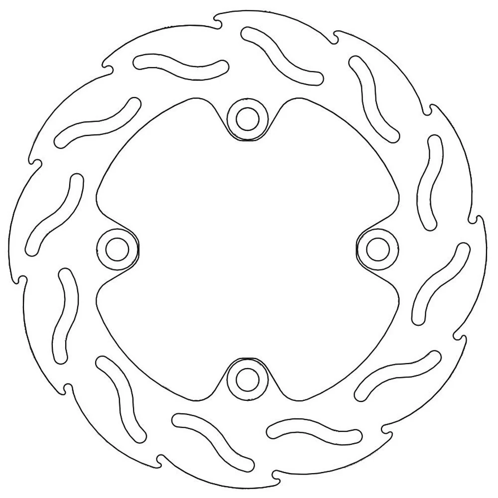 Moto-Master Streetbike Rear Flame Fixed Disc