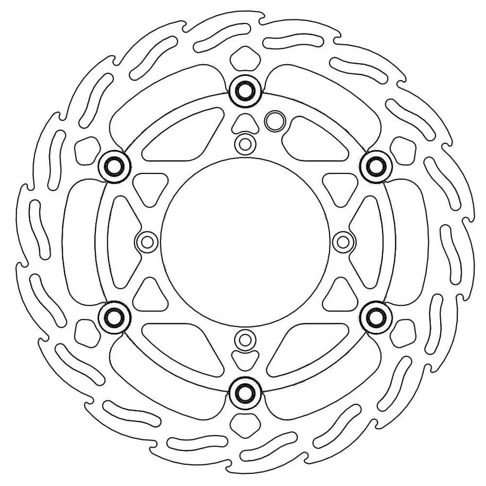 Moto-Master Front Flame Floating Disc - 260mm