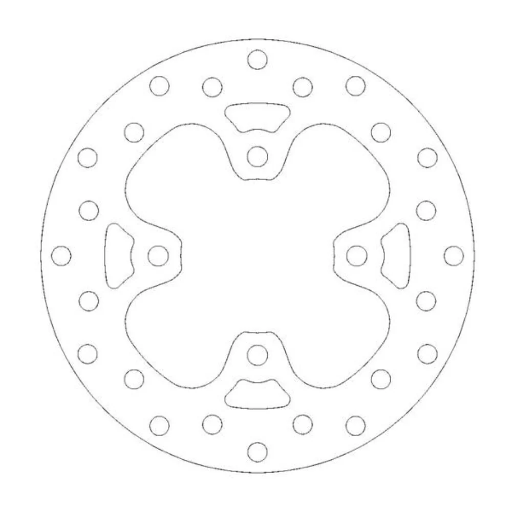 Moto-Master Left Front Round Series Disc