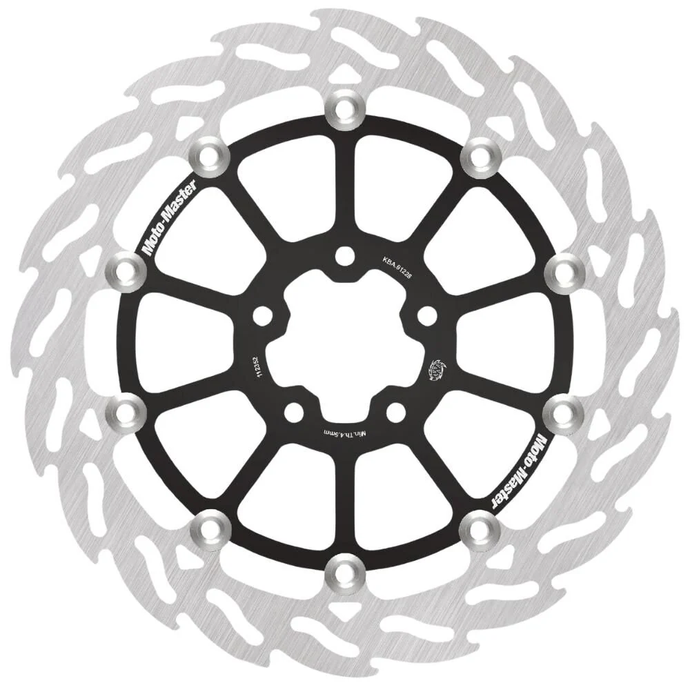 Moto-Master Streetbike Right Front Custom Flame Floating Disc