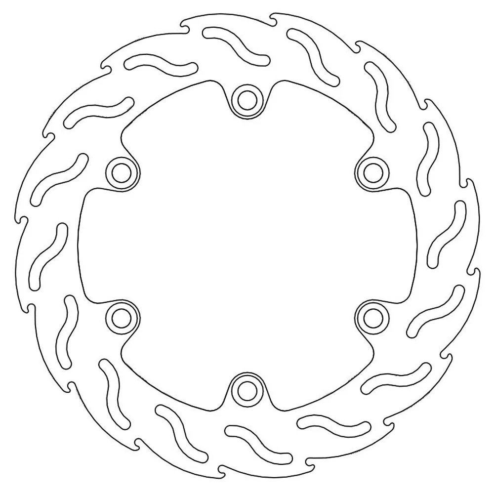 Moto-Master Streetbike Rear Flame Fixed Disc