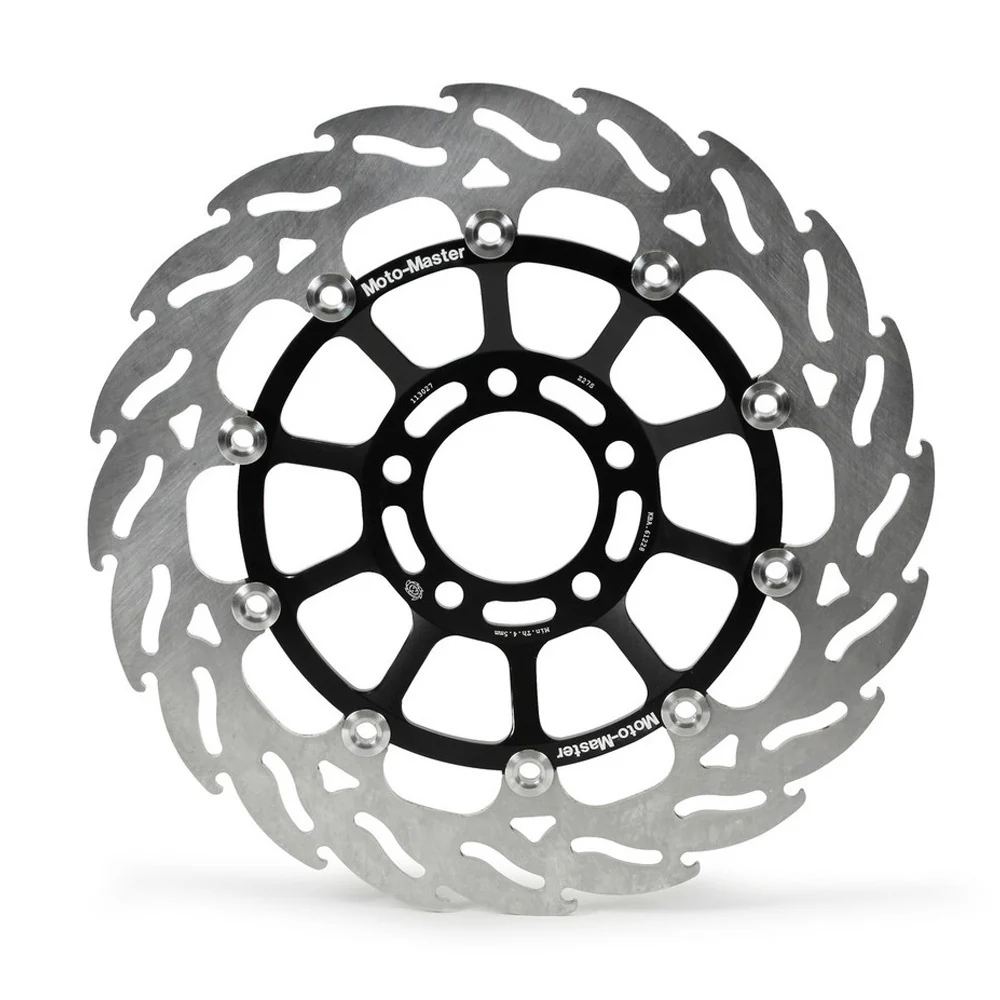 Moto-Master Streetbike Left Front Flame Floating Disc