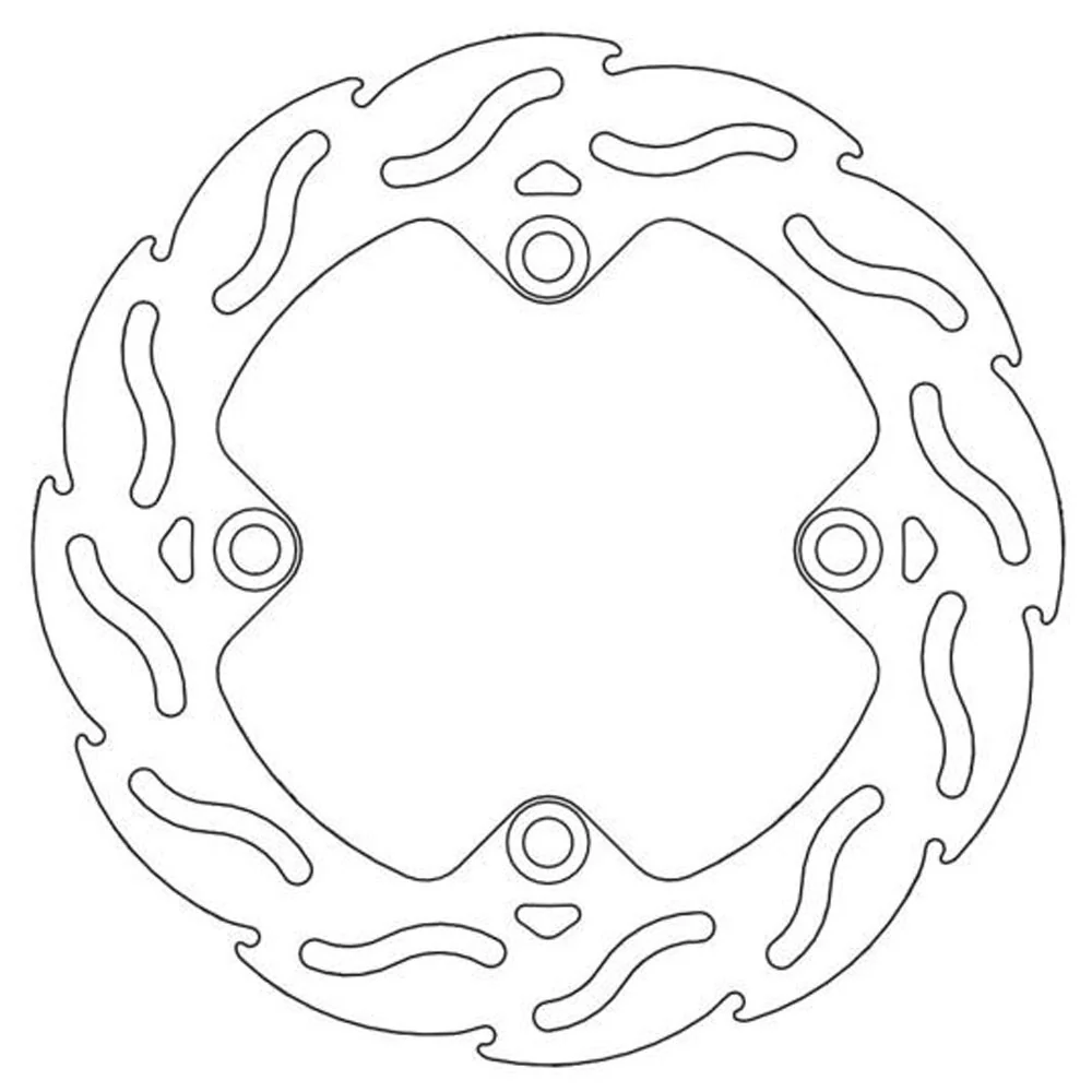 Moto-Master Streetbike Rear Flame Fixed Disc
