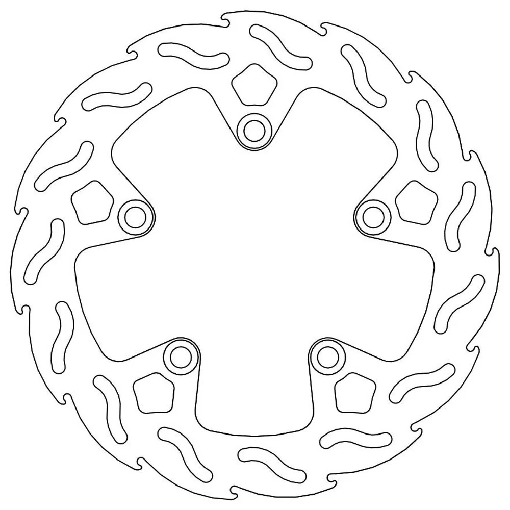 Moto-Master Streetbike Rear Flame Fixed Disc