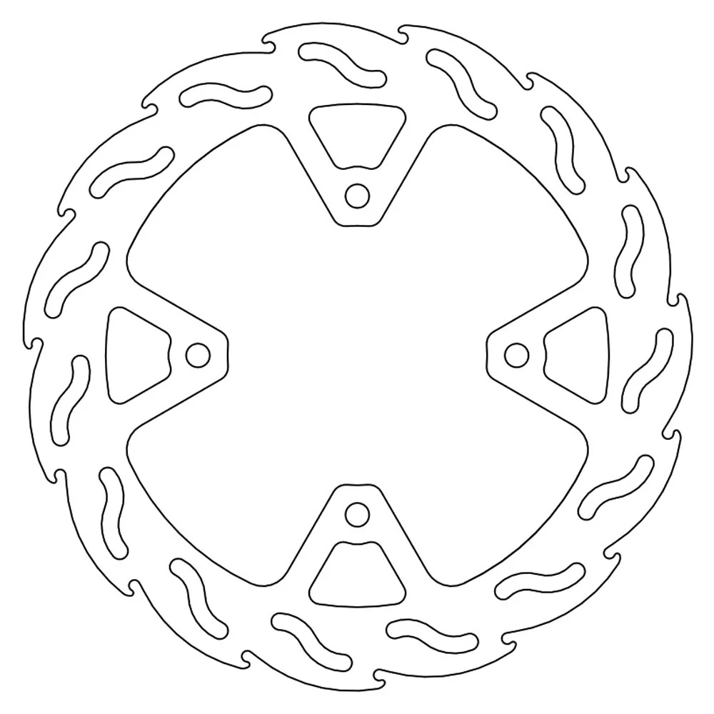 Moto-Master Streetbike Rear Flame Fixed Disc