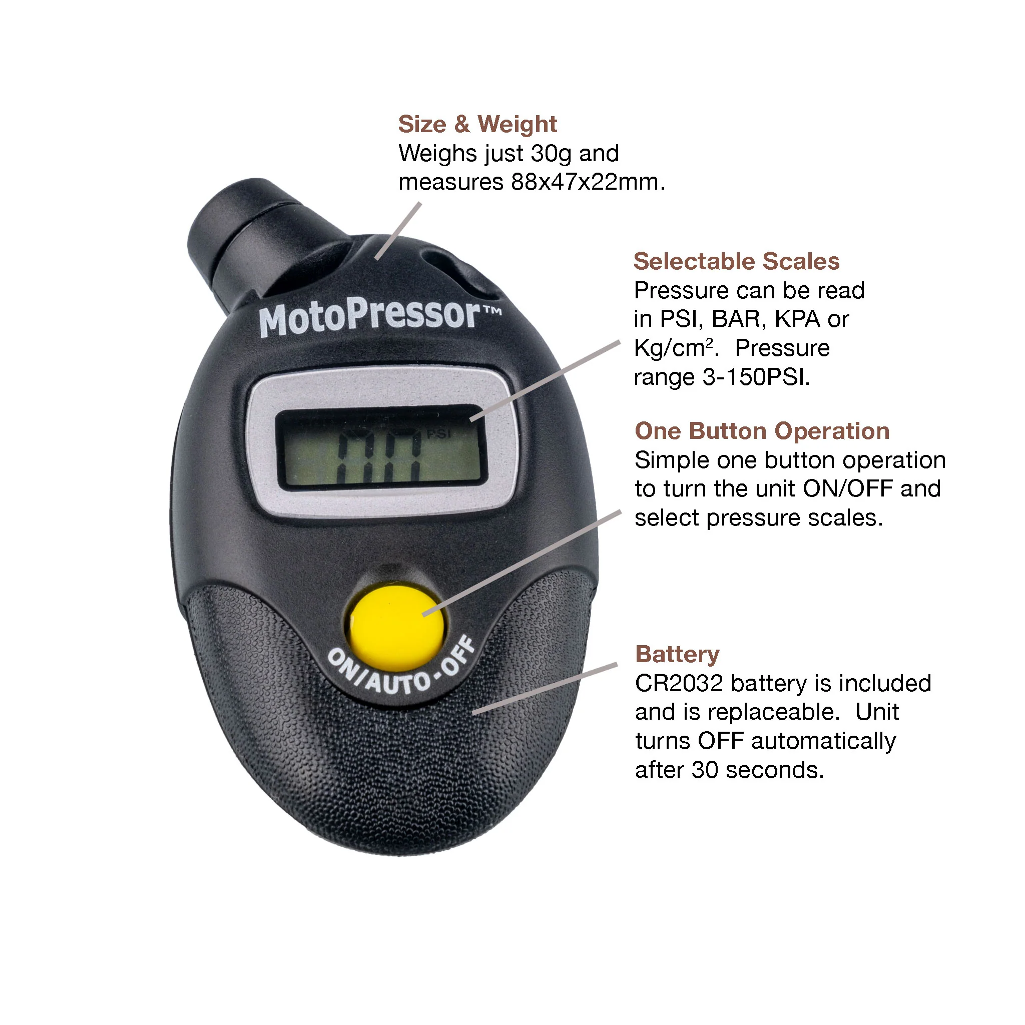 Motopressor Digital Tyre Gauge V2 - Image 5