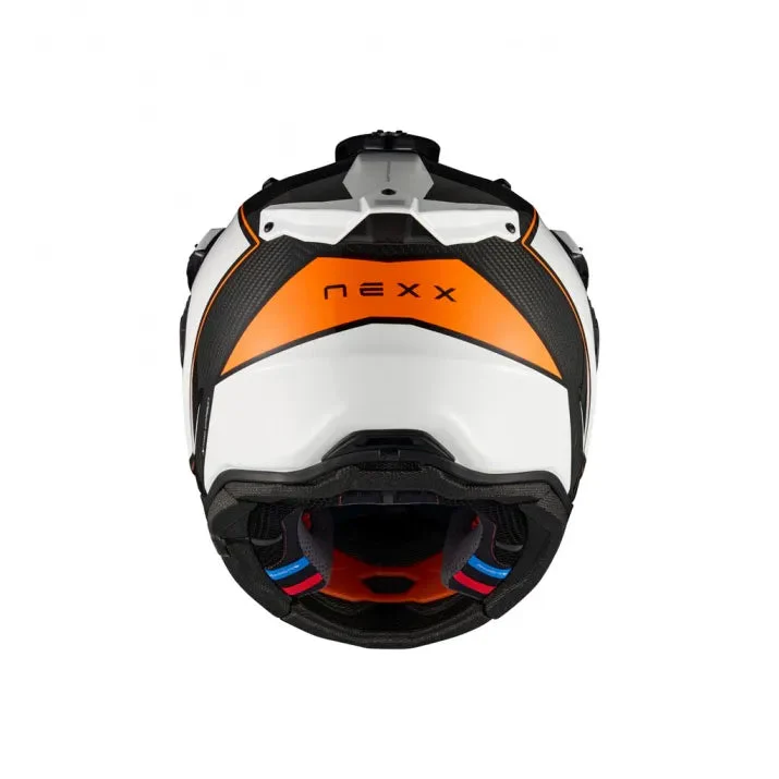 NEXX X.Rally Raid Adventure Helmet - White / Orange - Image 4
