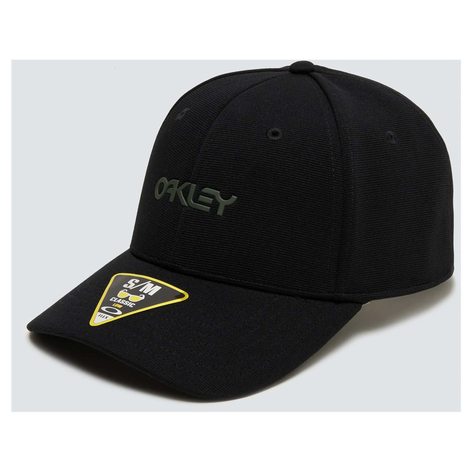 Oakley 6 Panel Stretch Metallic Hat - Black / Green