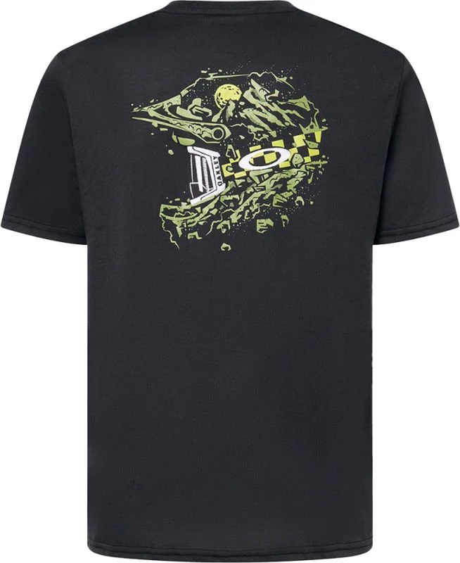 Oakley Finish Line Crew Tee - Black - Image 2
