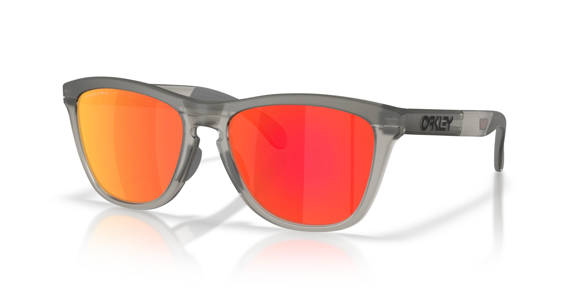 Oakley Frogskins Range XL Sunglasses - Matte Grey Smoke / Prizm Ruby