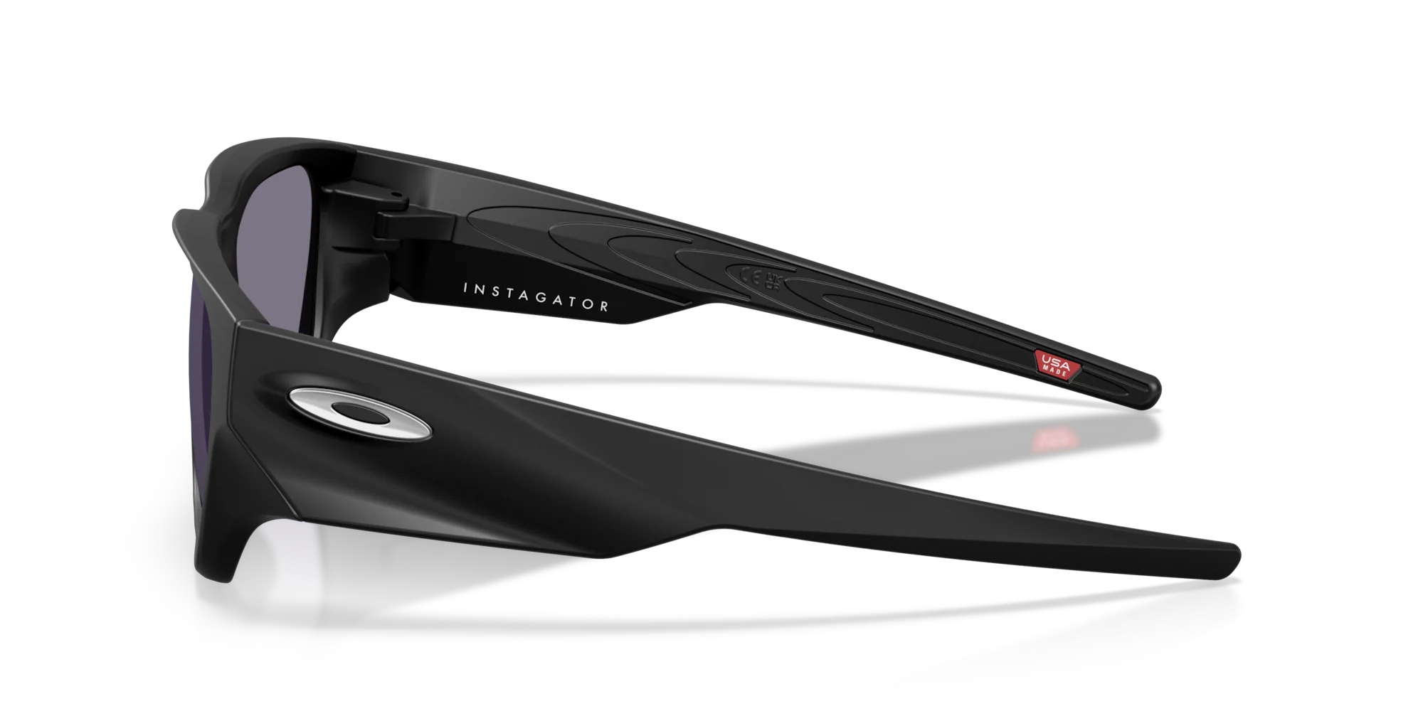Oakley Instagator Sunglasses - Matte Black / Prizm Grey - Image 3