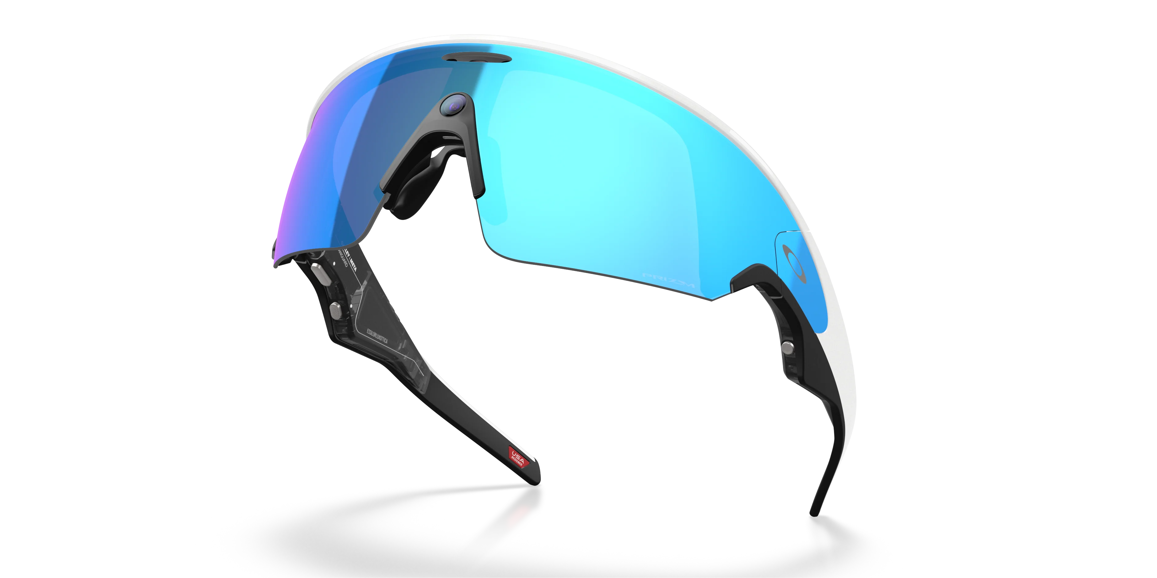 Oakley Meta Vanguard Glasses - White Prizm Sapphire - Image 6