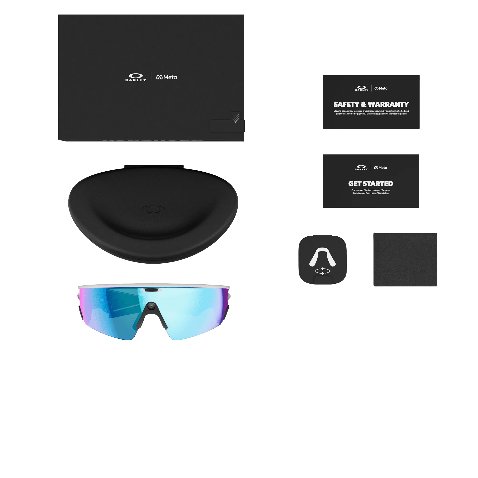 Oakley Meta Vanguard Glasses - White Prizm Sapphire - Image 8