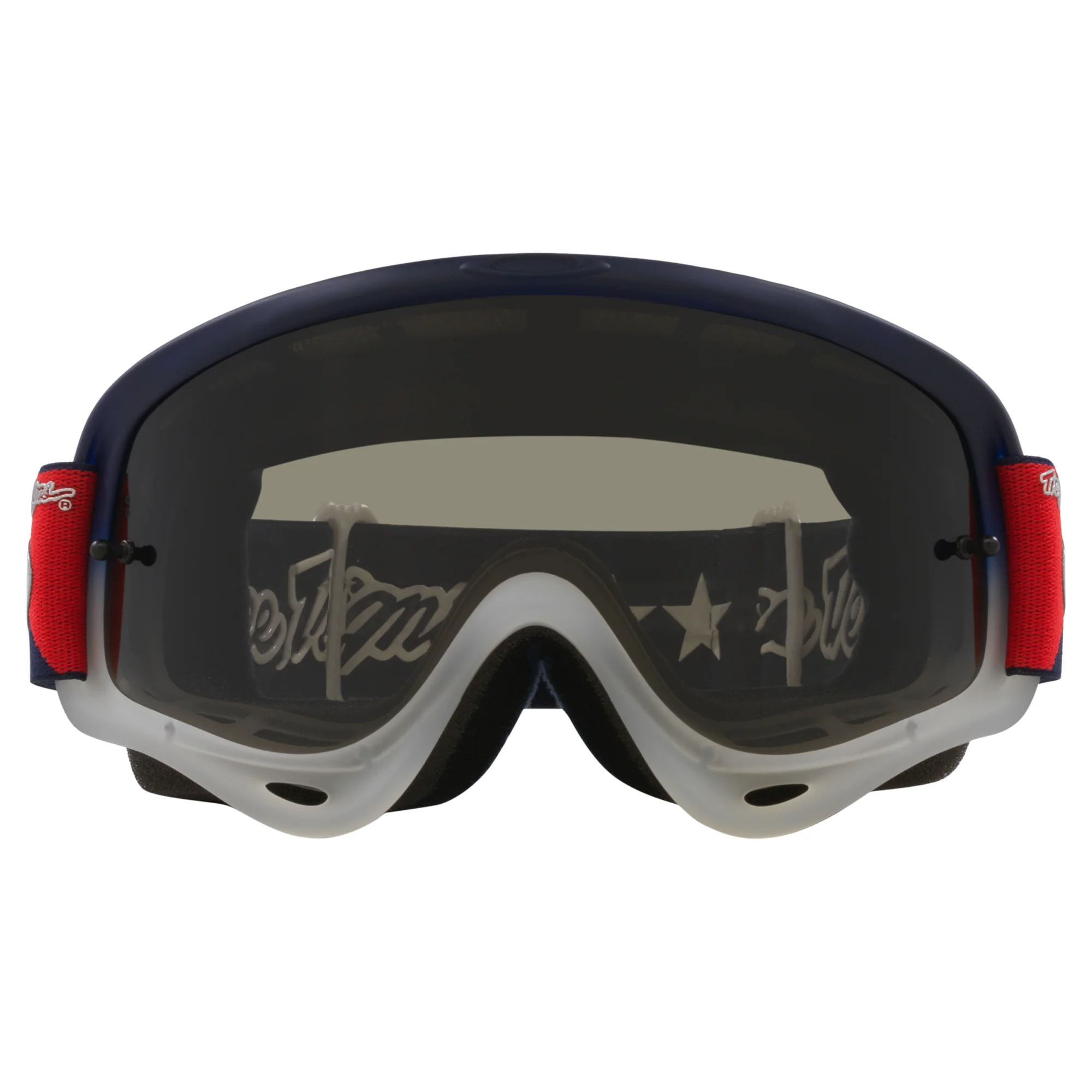 Oakley O Frame MX Goggles  Troy Lee Designs RWB Stars - Dark Grey - Image 2