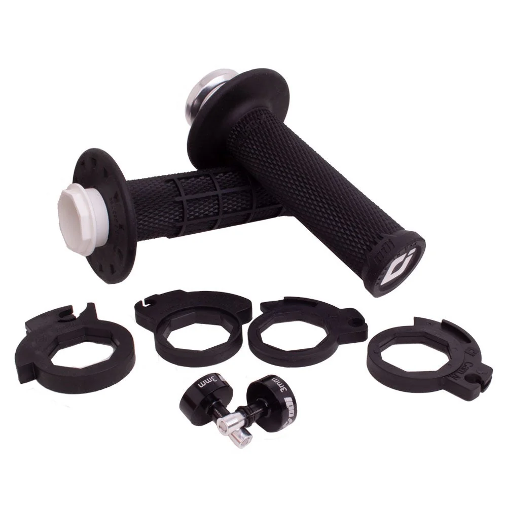 ODI Micro-X Half Waffle Lock On Grips 2/4T - Black - Image 2