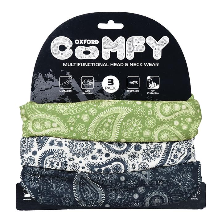 Oxford Comfy 3Pk Face Mask Paisley - Image 5