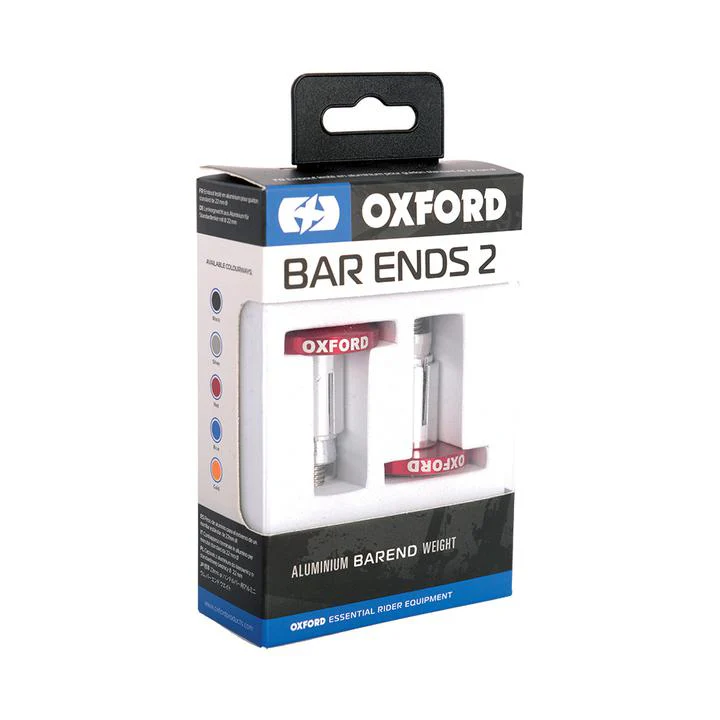 Oxford Handlebar Bar Ends 2 - Red - Image 2