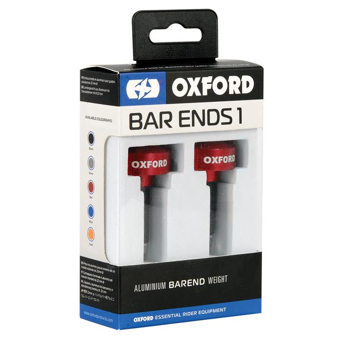 Oxford Handlebar Bar Ends - Red - Image 2
