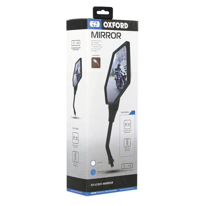 Oxford Mirror Diamond Right 10mm - Image 2