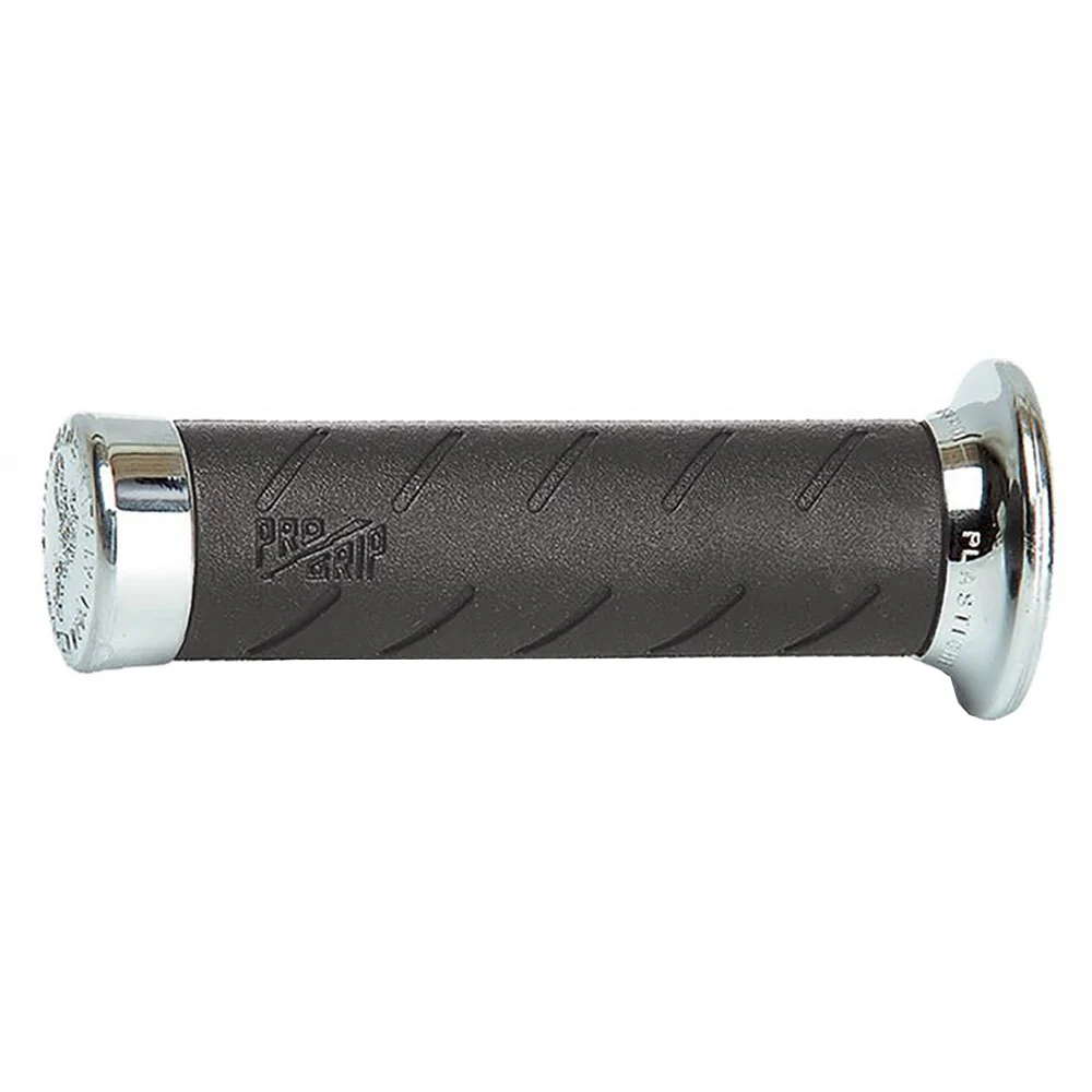 Progrip - Black/Chrome Dual Density (22-25mm) 862 Cruiser Grips