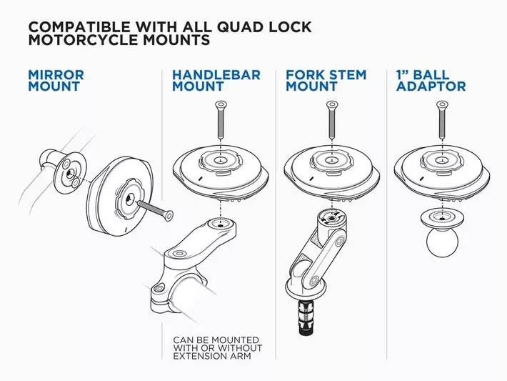 Quad Lock Waterproof Wireless Charging Head - USB - Image 9